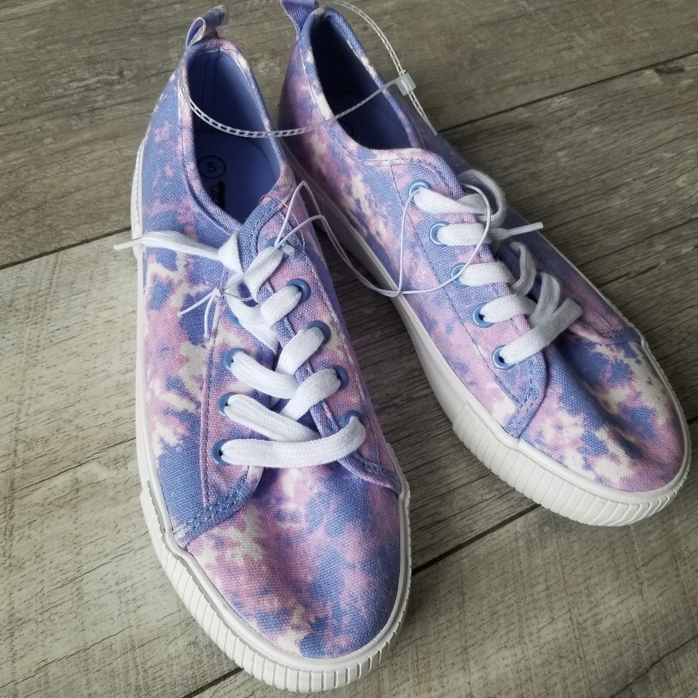 Girls' Pascale Lace-Up Sneakers - Cat & Jack™ Tie Dye
